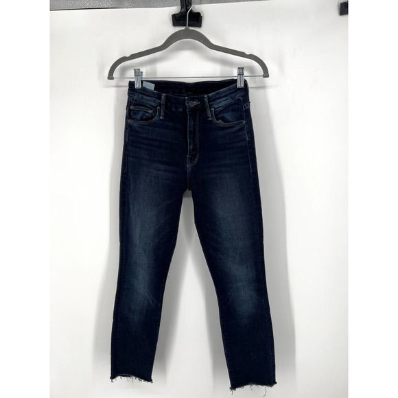 MOTHER Dark Blue Ankle Jeans - Picture 1 of 9